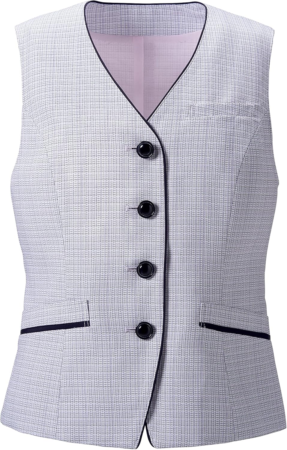 ハンドメイド 韓国生地タータンチェック 立ち襟ふんわりチュニック